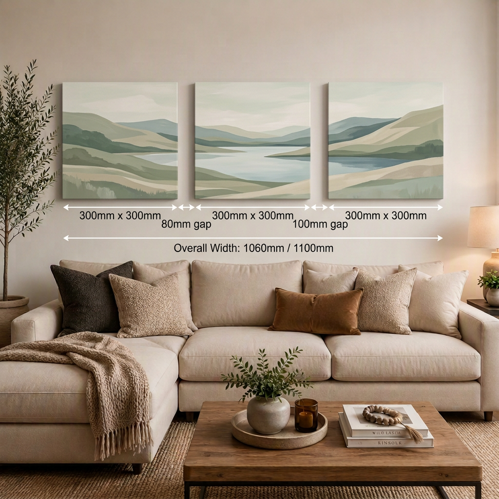 3-Piece Square Canvas Set - 300mm X 300mm – hand-stretched photo canvas print by Art On Anything, Pretoria (view 3)