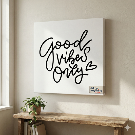 Good Vibes Only | Typography Canvas