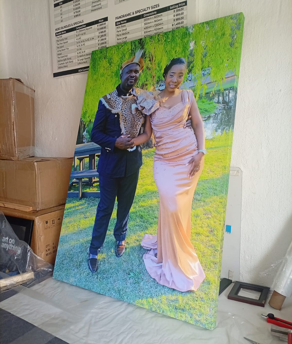 Wedding Canvas Prints – hand-stretched photo canvas print by Art On Anything, Pretoria
