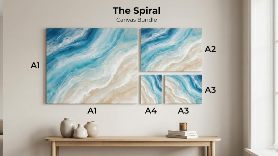 The Spiral Gallery Wall Canvas Set