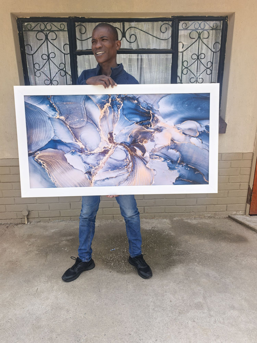 Large abstract canvas collected by a client