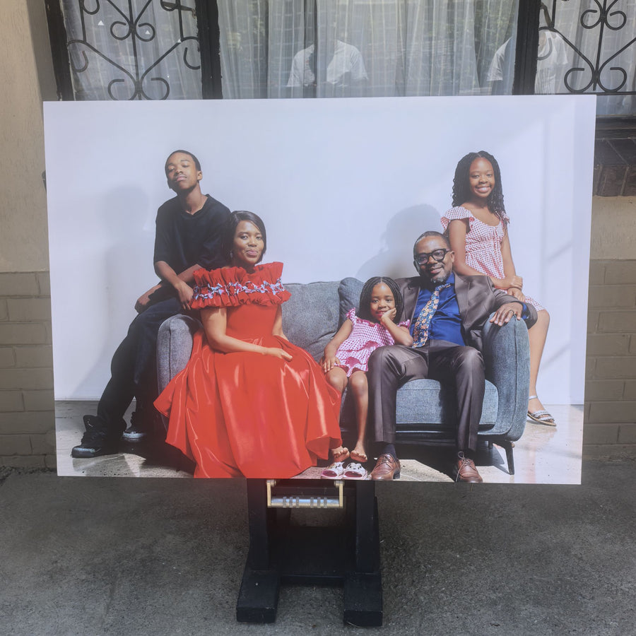 Large family portrait canvas