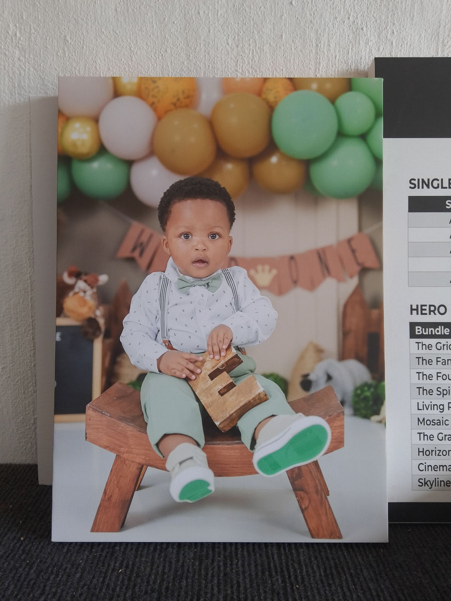 First-birthday canvas