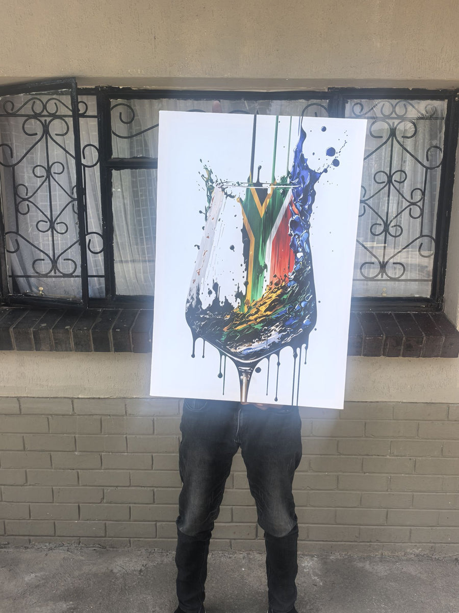 Colourful bird artwork print