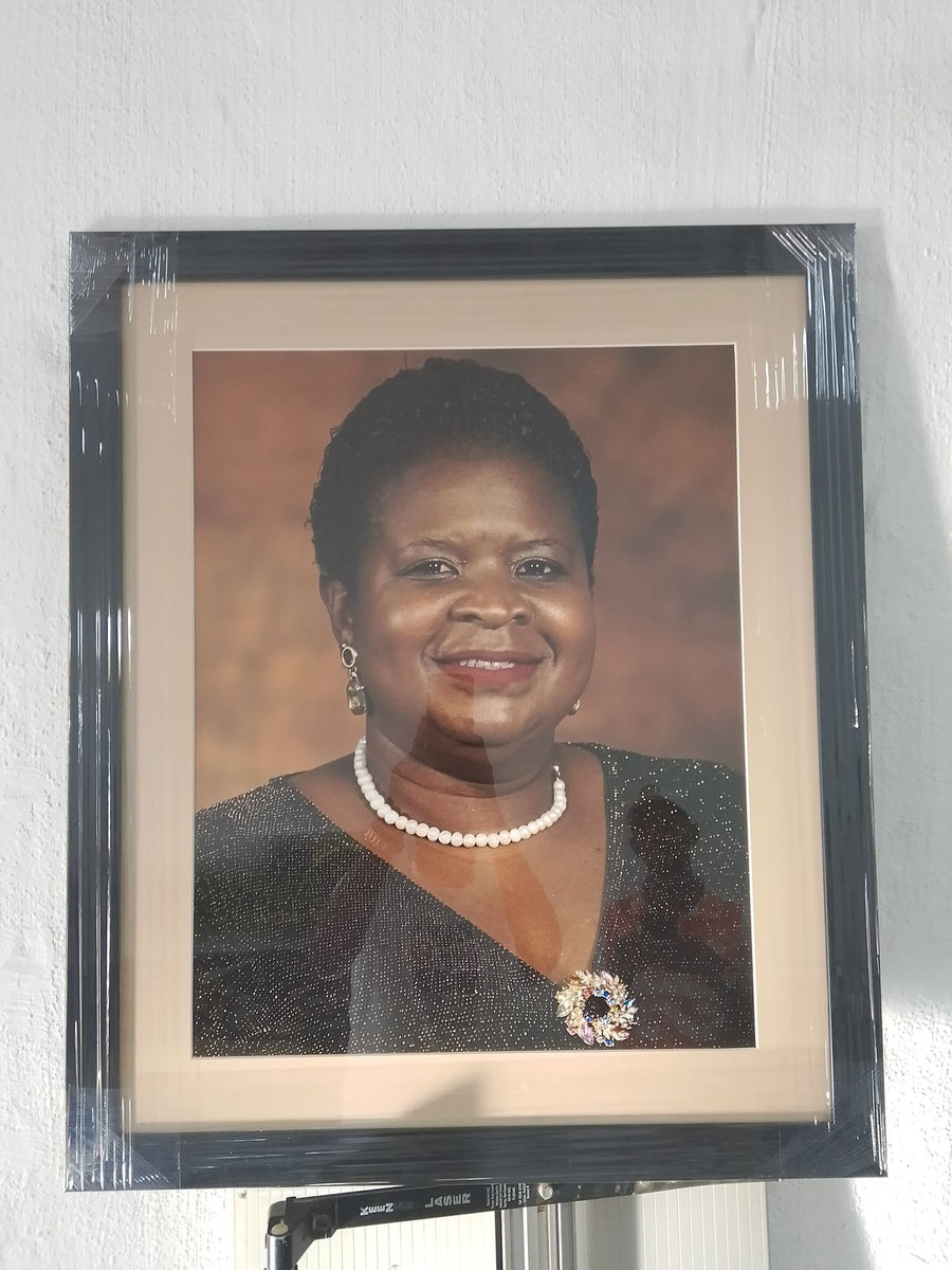 Framed portrait with mat