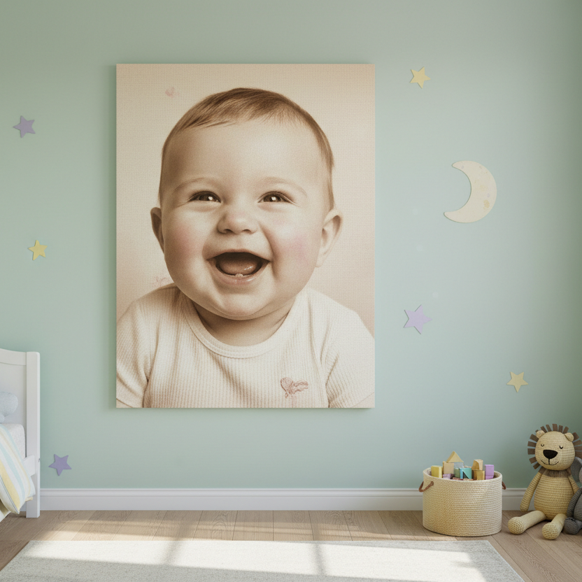 Baby & Newborn Canvas Prints – hand-stretched photo canvas print by Art On Anything, Pretoria