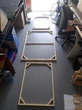 Pine stretcher frames built in our Pretoria studio