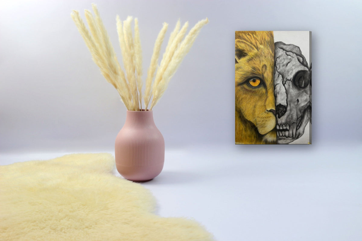 Echoes of Split Legacy II by Sipho canvas print in a styled corner