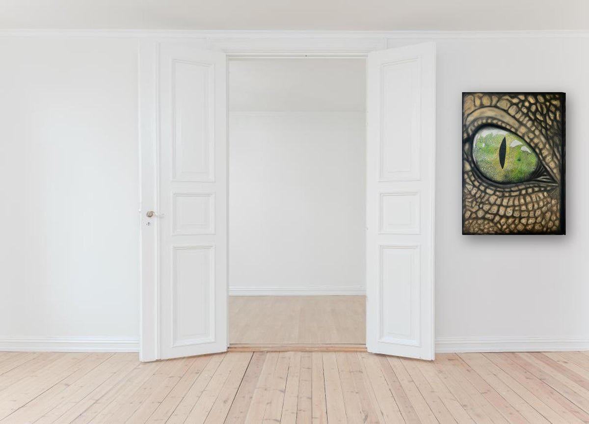 Into Your Soul by Sipho canvas print in a hallway