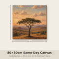 80×80cm same-day photo canvas mockup, 800×800mm