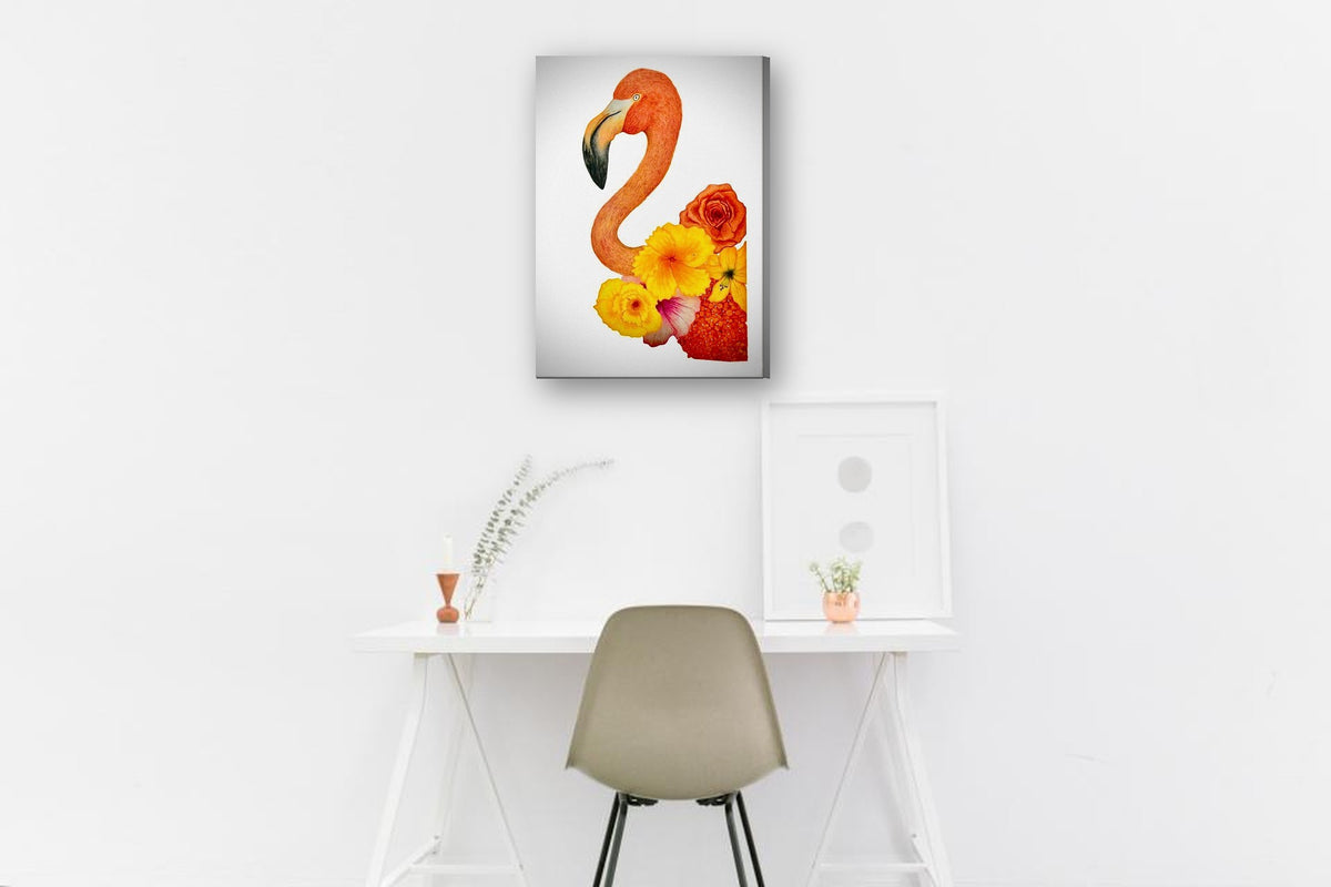 The Depth of the Bloom by Sipho canvas print in a home office