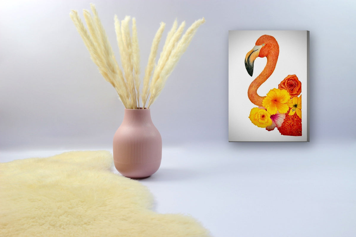 The Depth of the Bloom by Sipho canvas print in a styled corner