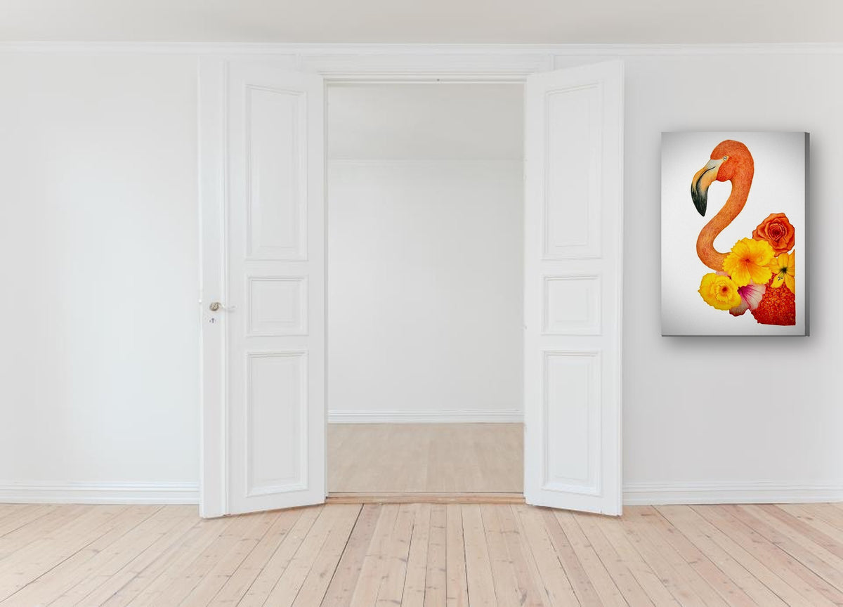 The Depth of the Bloom by Sipho canvas print in a hallway